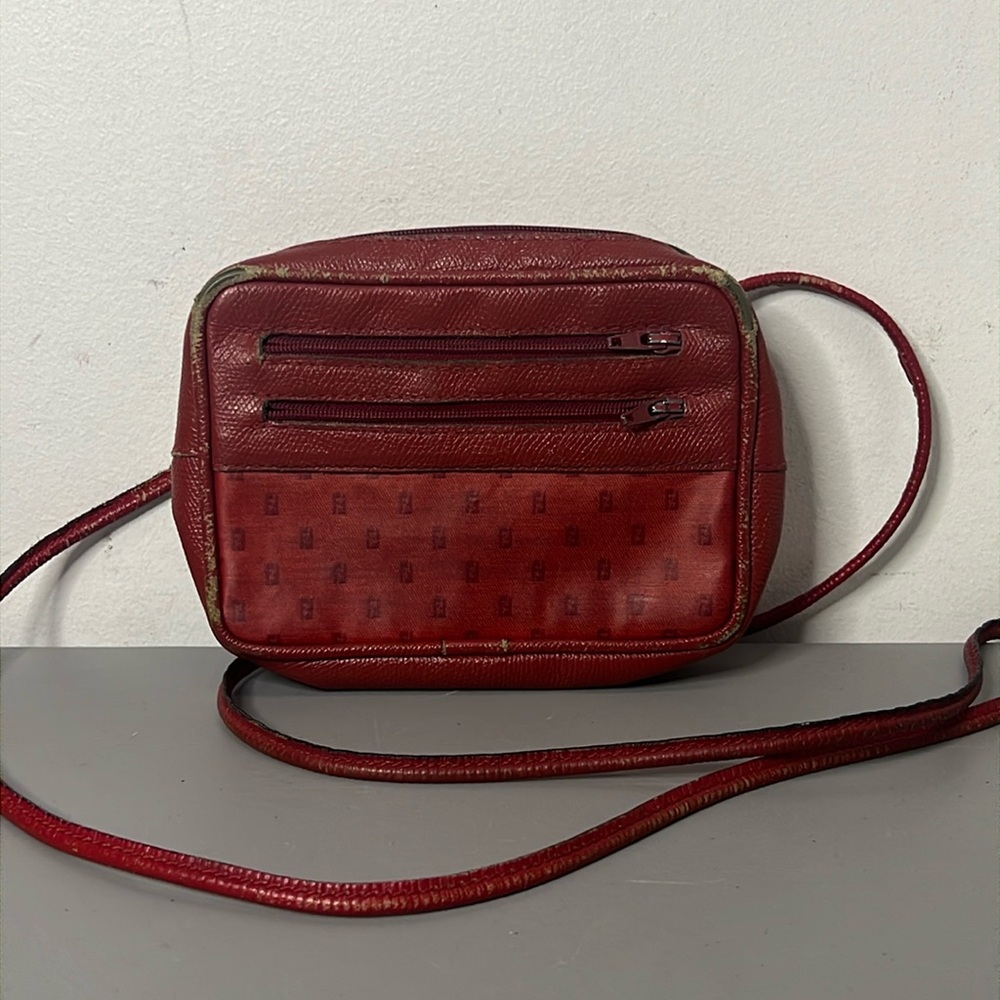 Vintage FENDI Mini Cross body Monogram Bag Purse Made in Italy